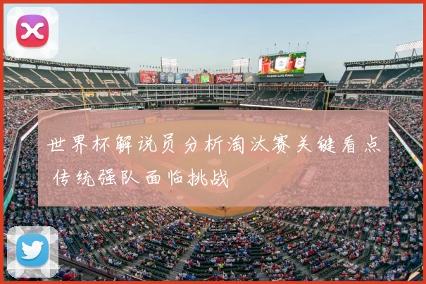 世界杯解说员分析淘汰赛关键看点 传统强队面临挑战