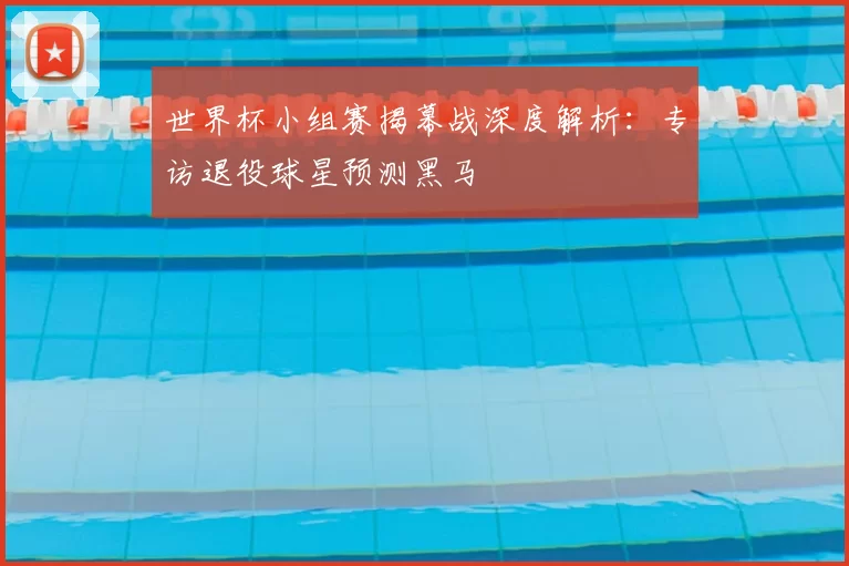 世界杯小组赛揭幕战深度解析：专访退役球星预测黑马